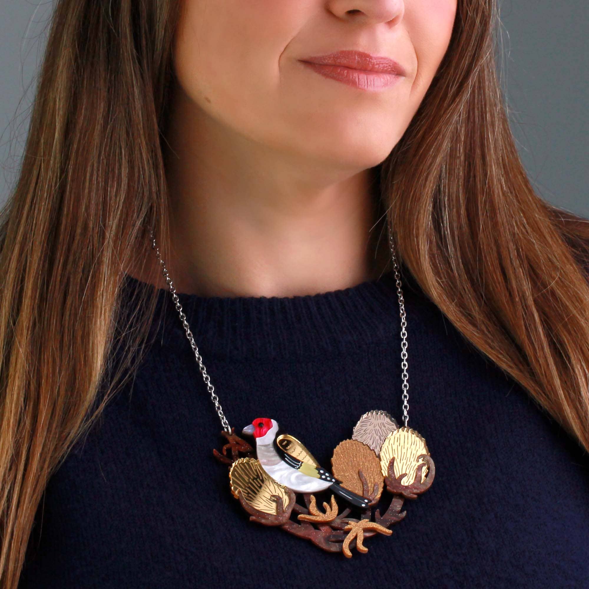 Goldfinch Necklace by Little Moose
