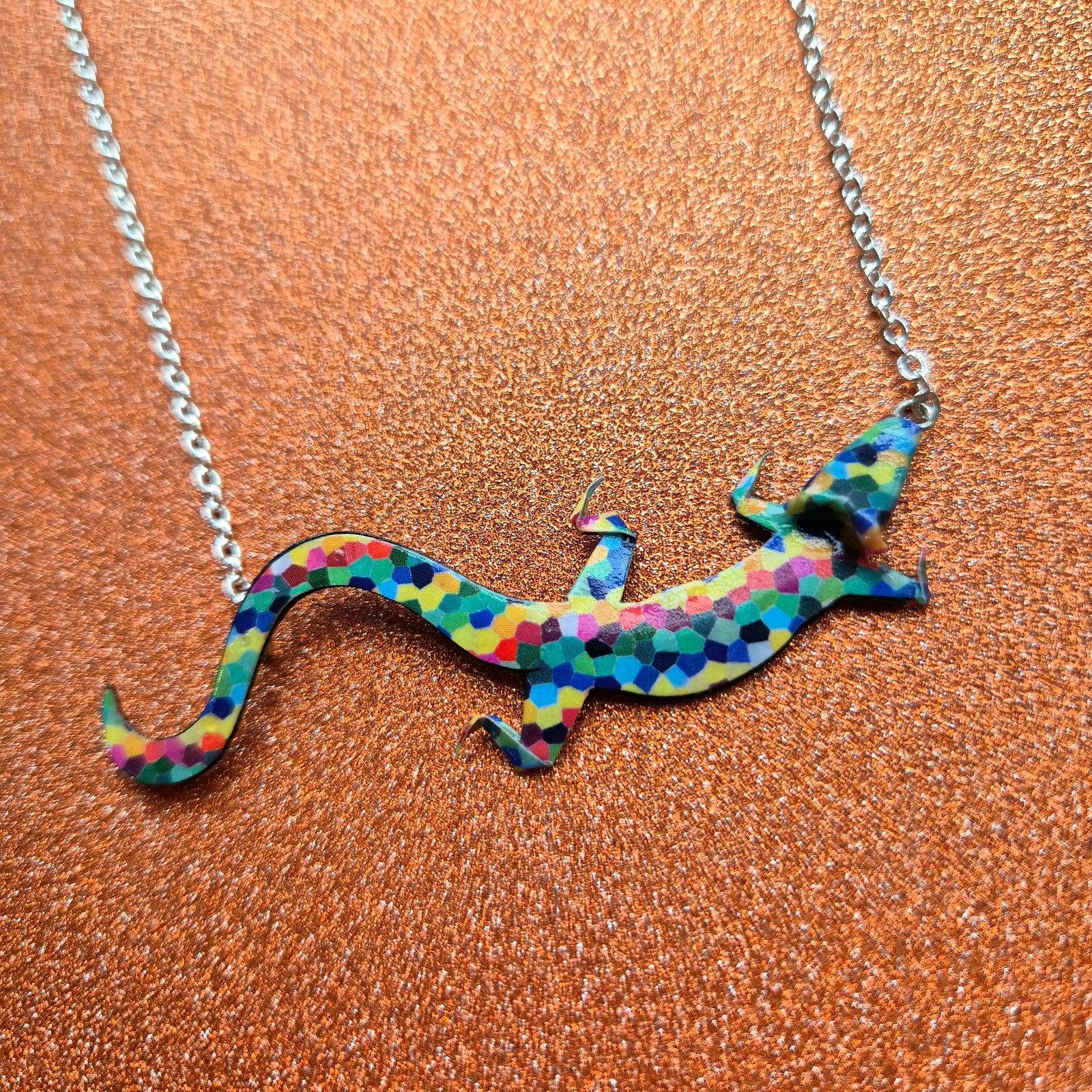 Lizard Necklace by Joyas de Papel