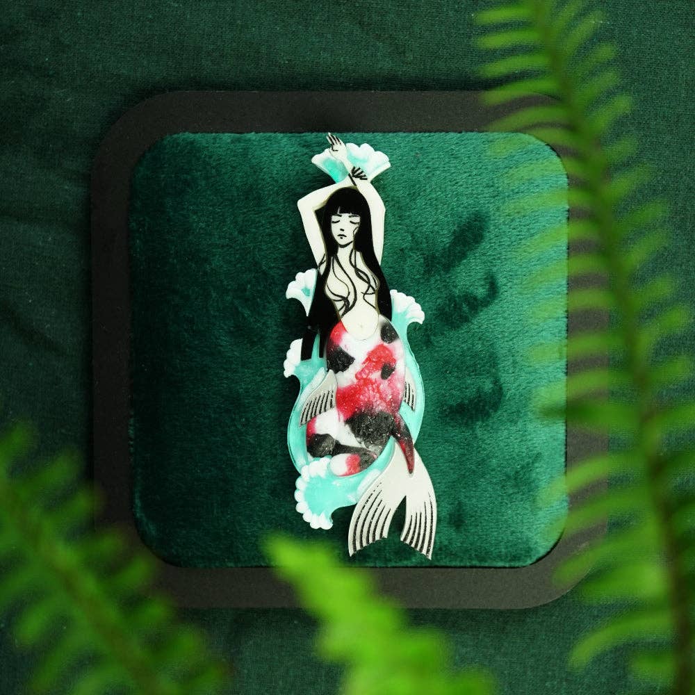 Koi Mermaid Brooch by Lost Kiwi Designs