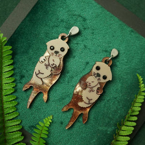 Otter Earrings by Lost Kiwi Designs