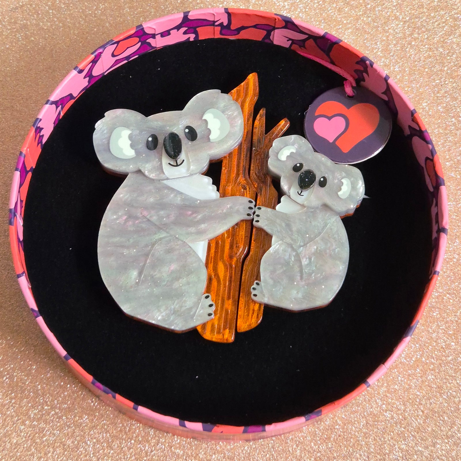 Among the Eucalyptus Duo Brooch Set by Erstwilder