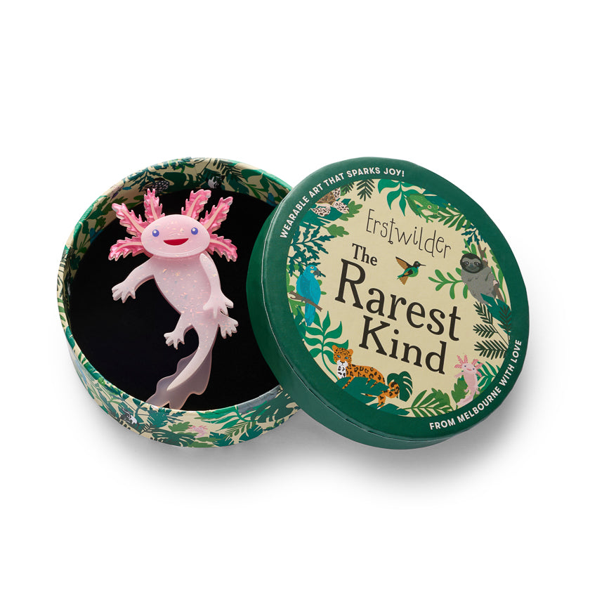 Axolotl Brooch by Erstwilder