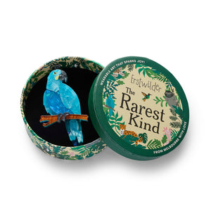 Glaucous Macaw Brooch by Erstwilder