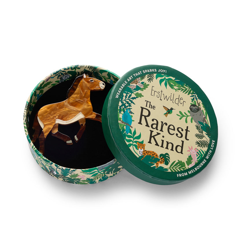 Takhi Wild Horse Brooch by Erstwilder