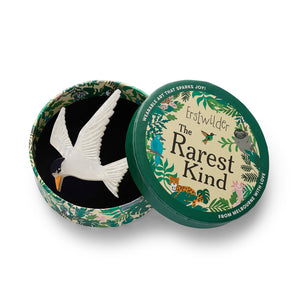 New Zealand Fairy Tern Brooch by Erstwilder