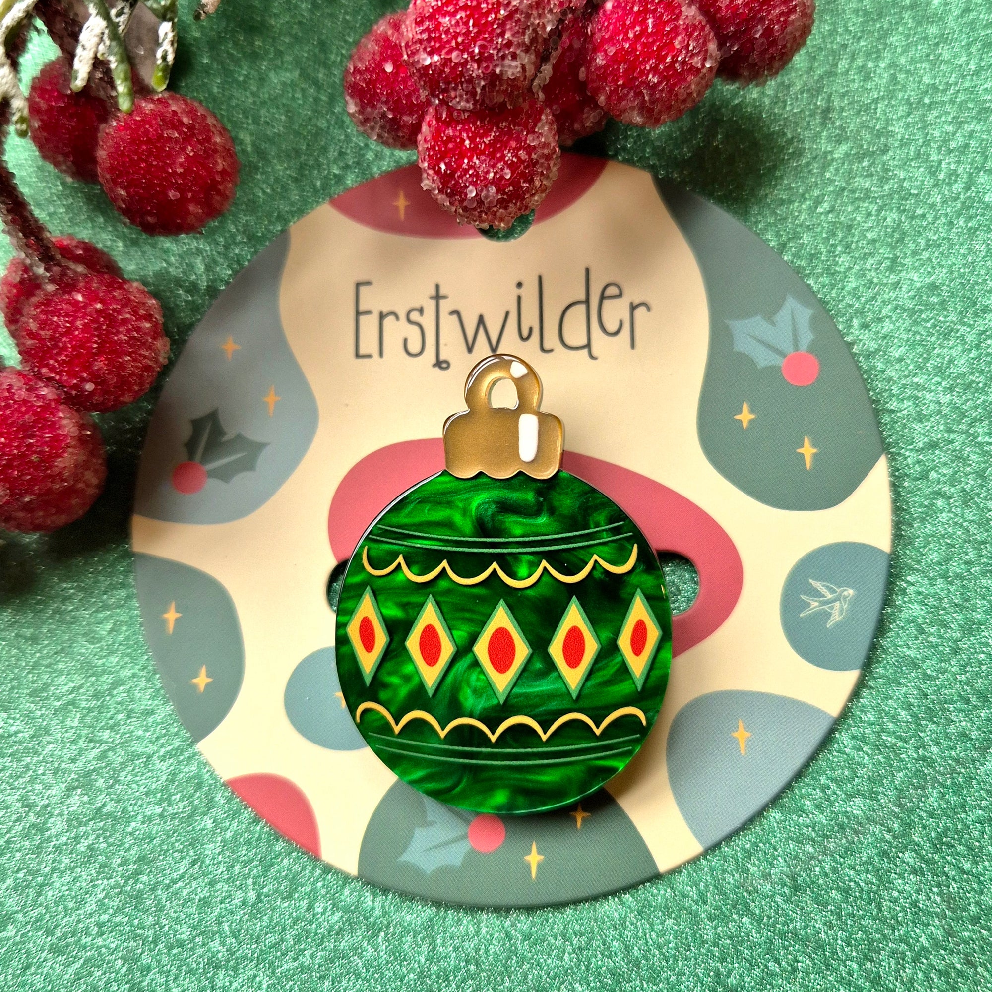 Bauble Simplified Mini Brooch by Erstwilder