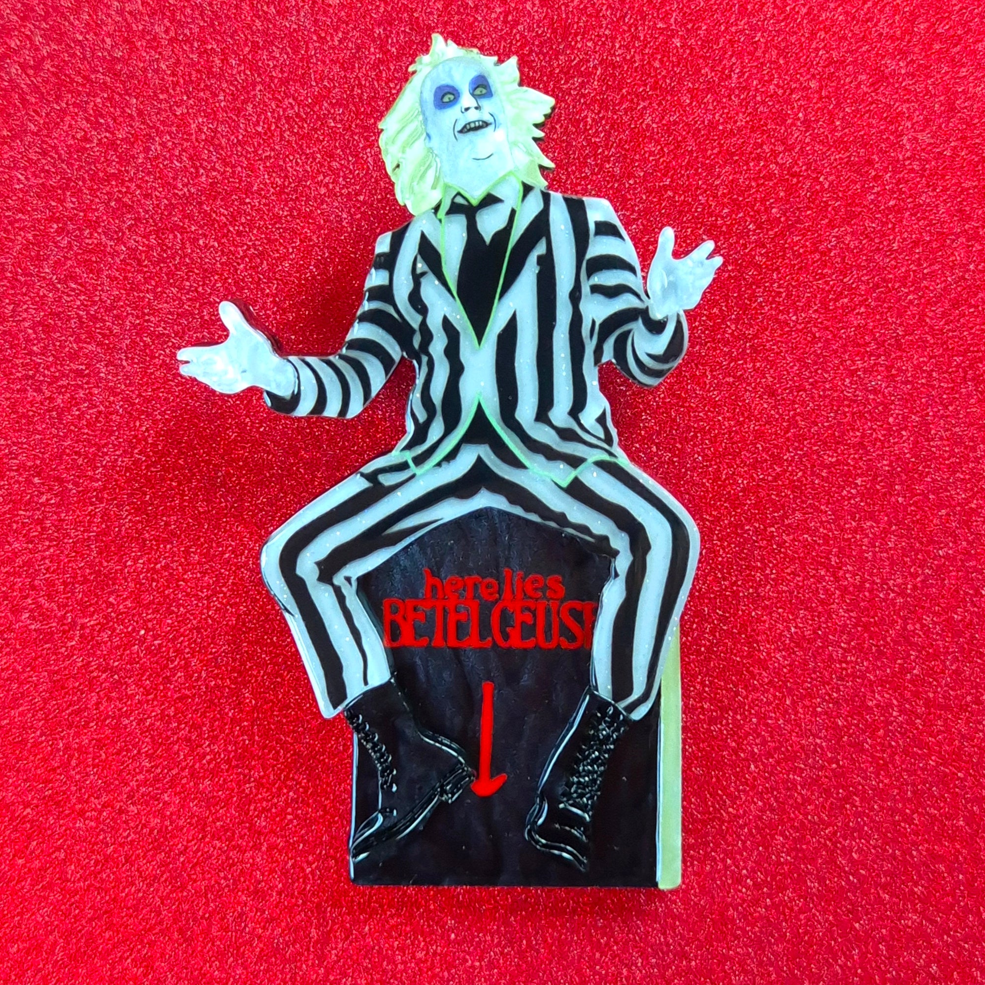 Beetlejuice Brooch by Erstwilder