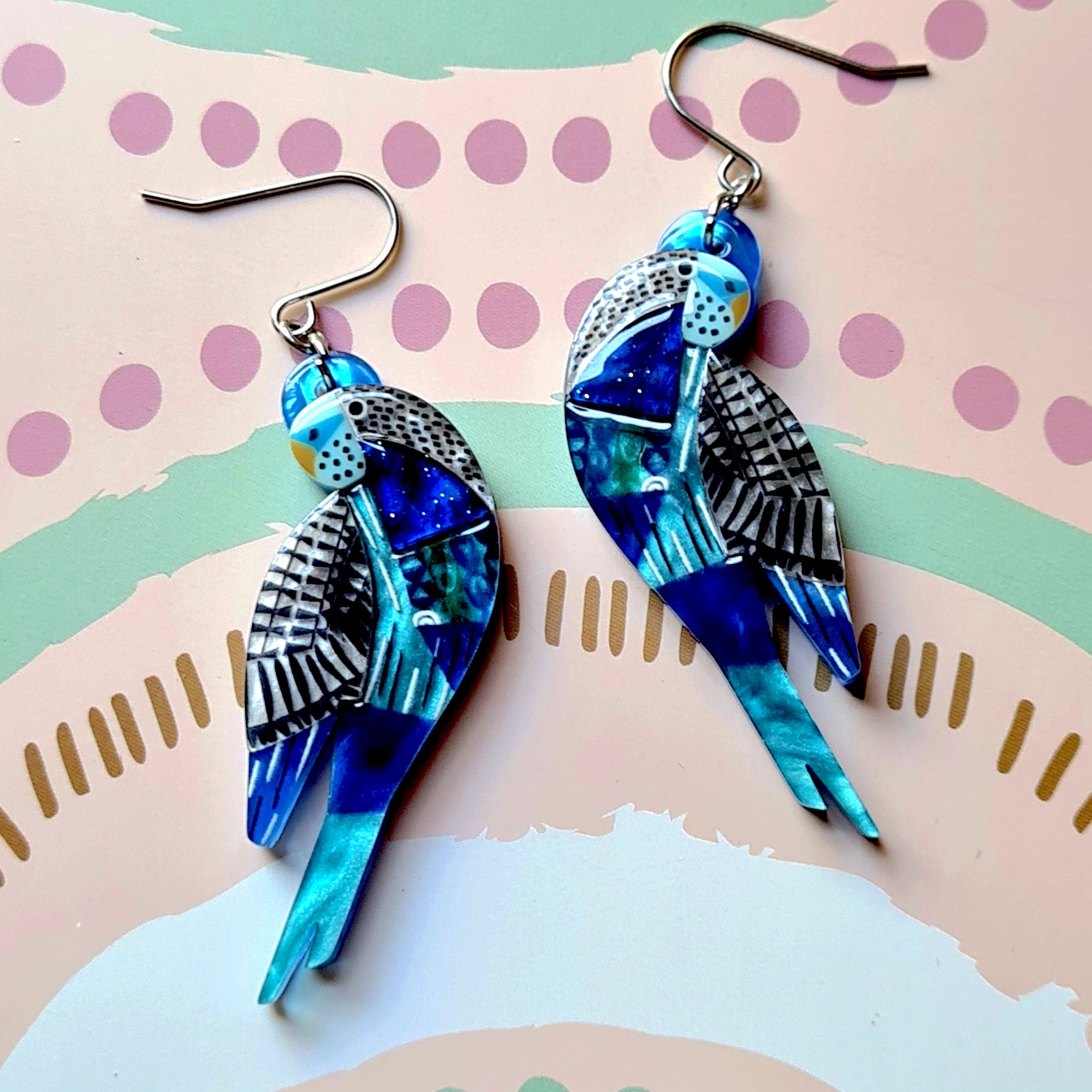A Budgie Named Chirp Earrings by Erstwilder x Clare Youngs