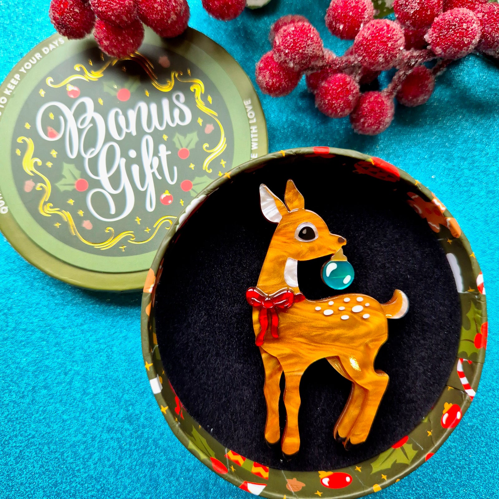 FREE Gift with Purchase Darcy the Deer Brooch by Erstwilder
