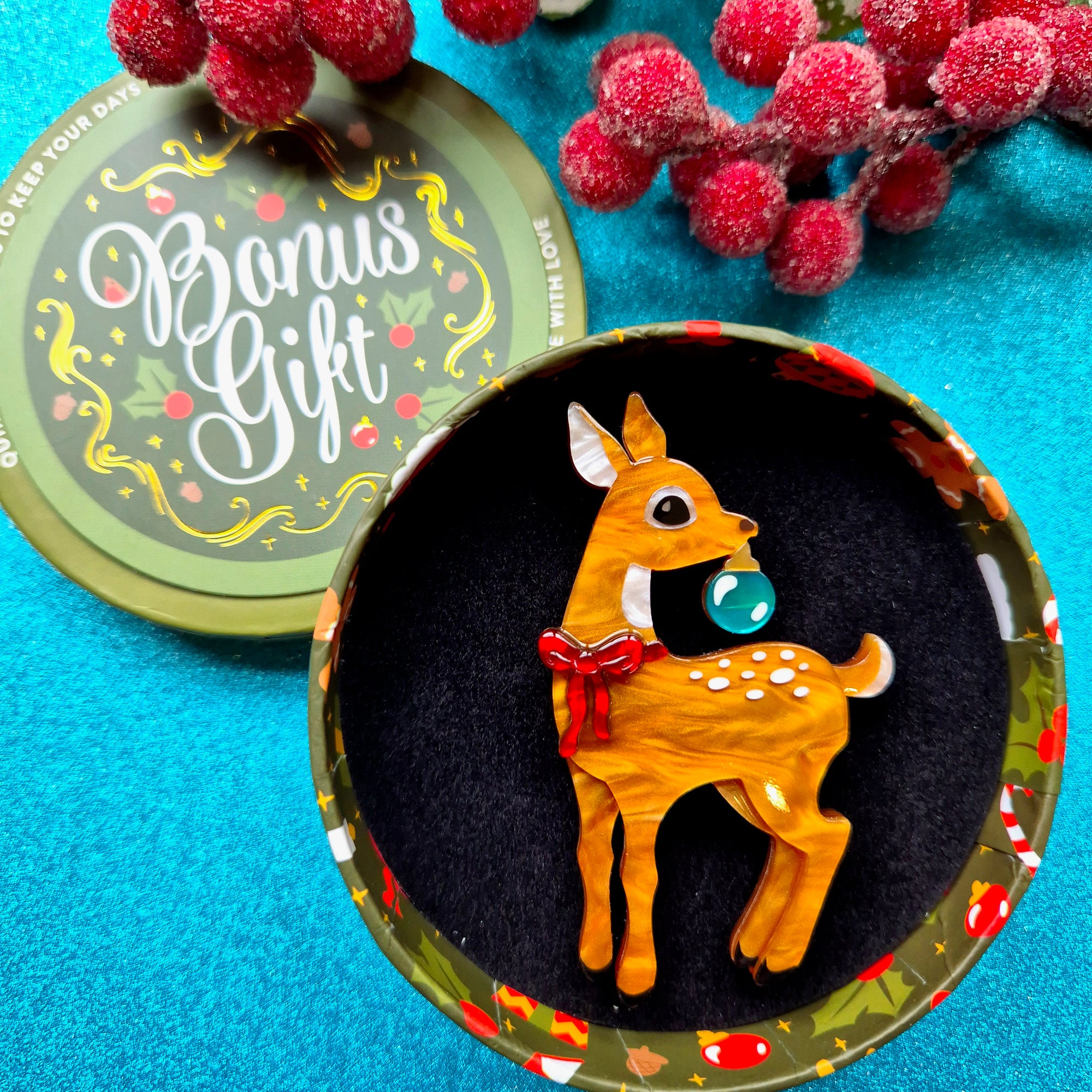 FREE Gift with Purchase Darcy the Deer Brooch by Erstwilder