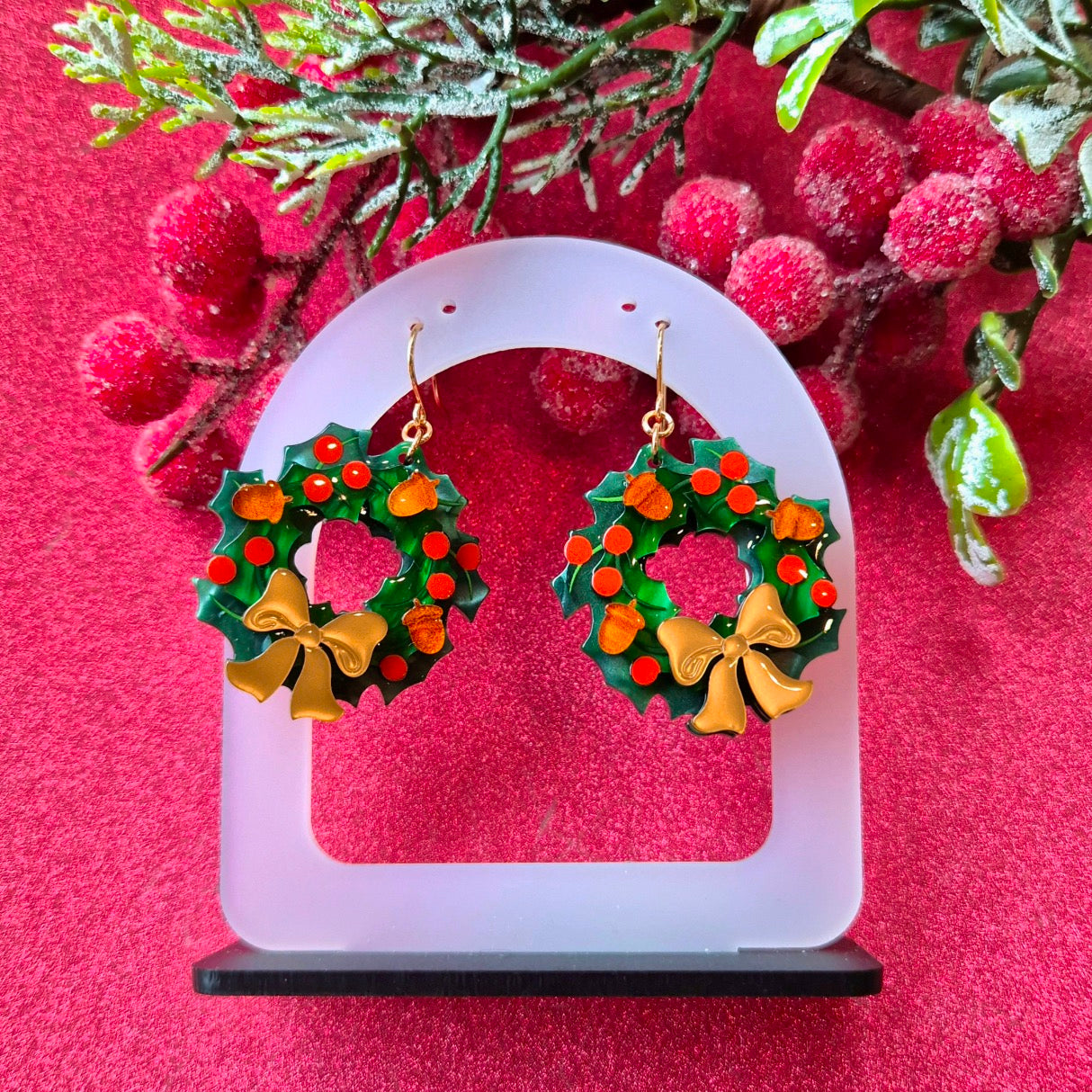 Forest Wreath Drop Earrings by Erstwilder