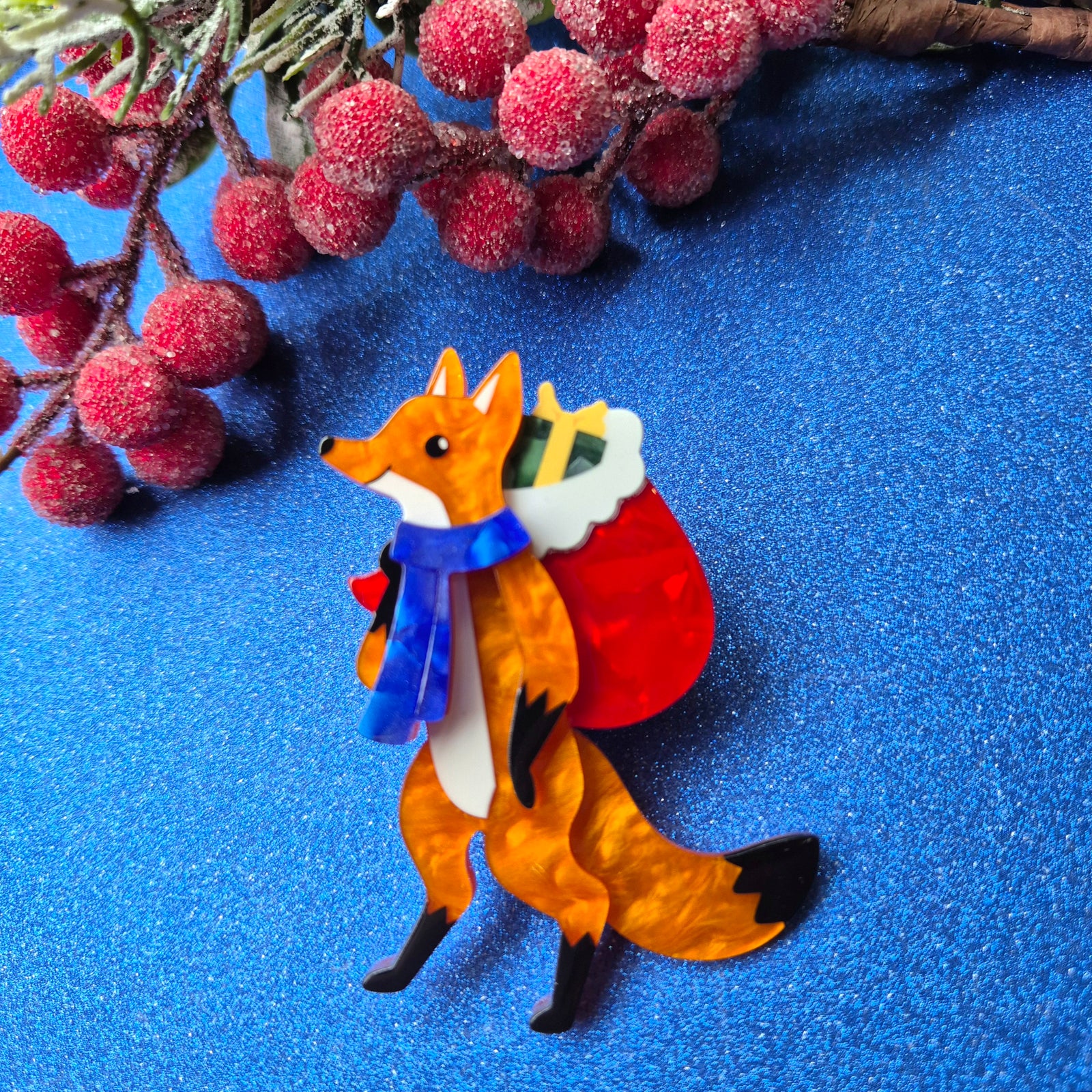 Freddy the Fox Brooch by Erstwilder