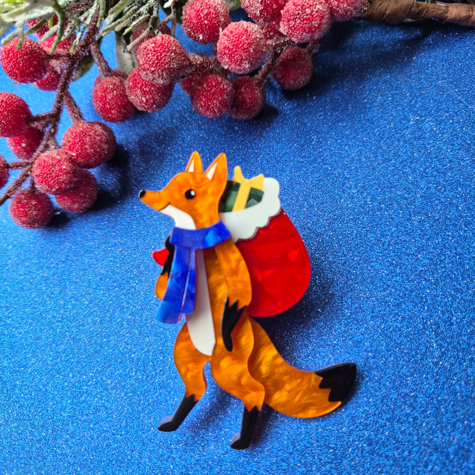 Freddy the Fox Brooch by Erstwilder