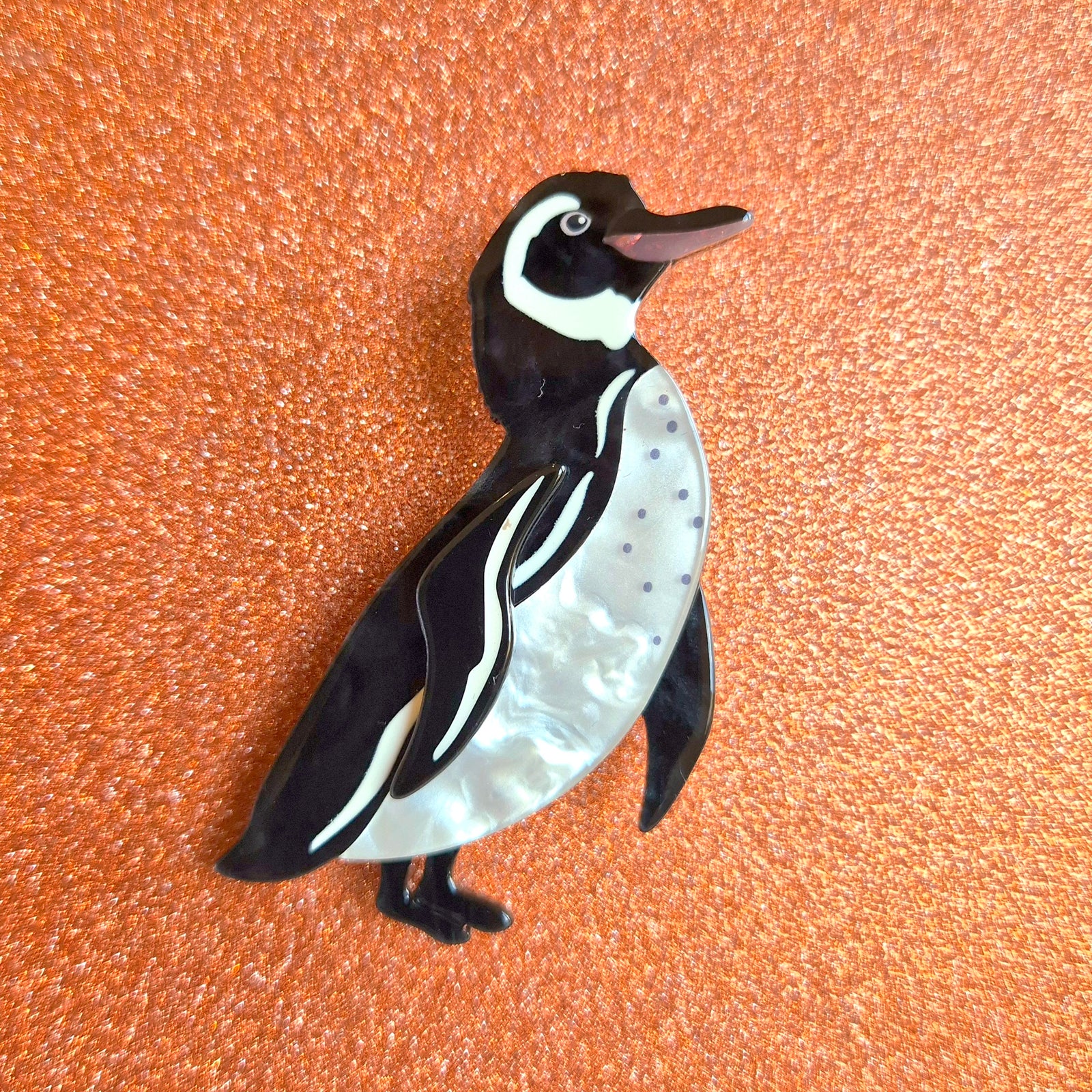 Galapagos Penguin Brooch by Erstwilder