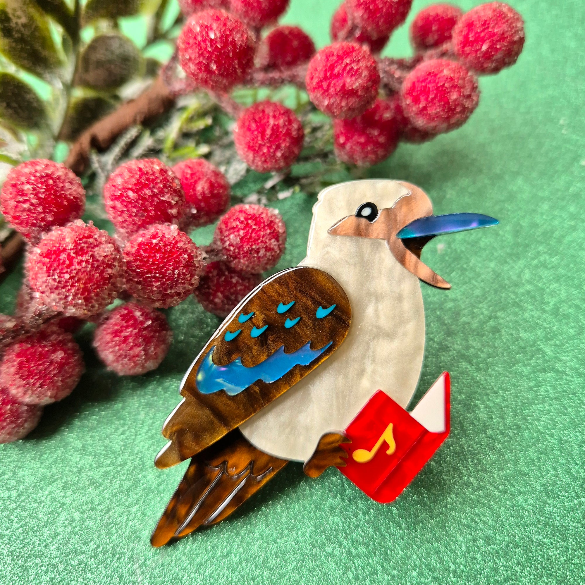 Kip the Kookaburra Brooch by Erstwilder
