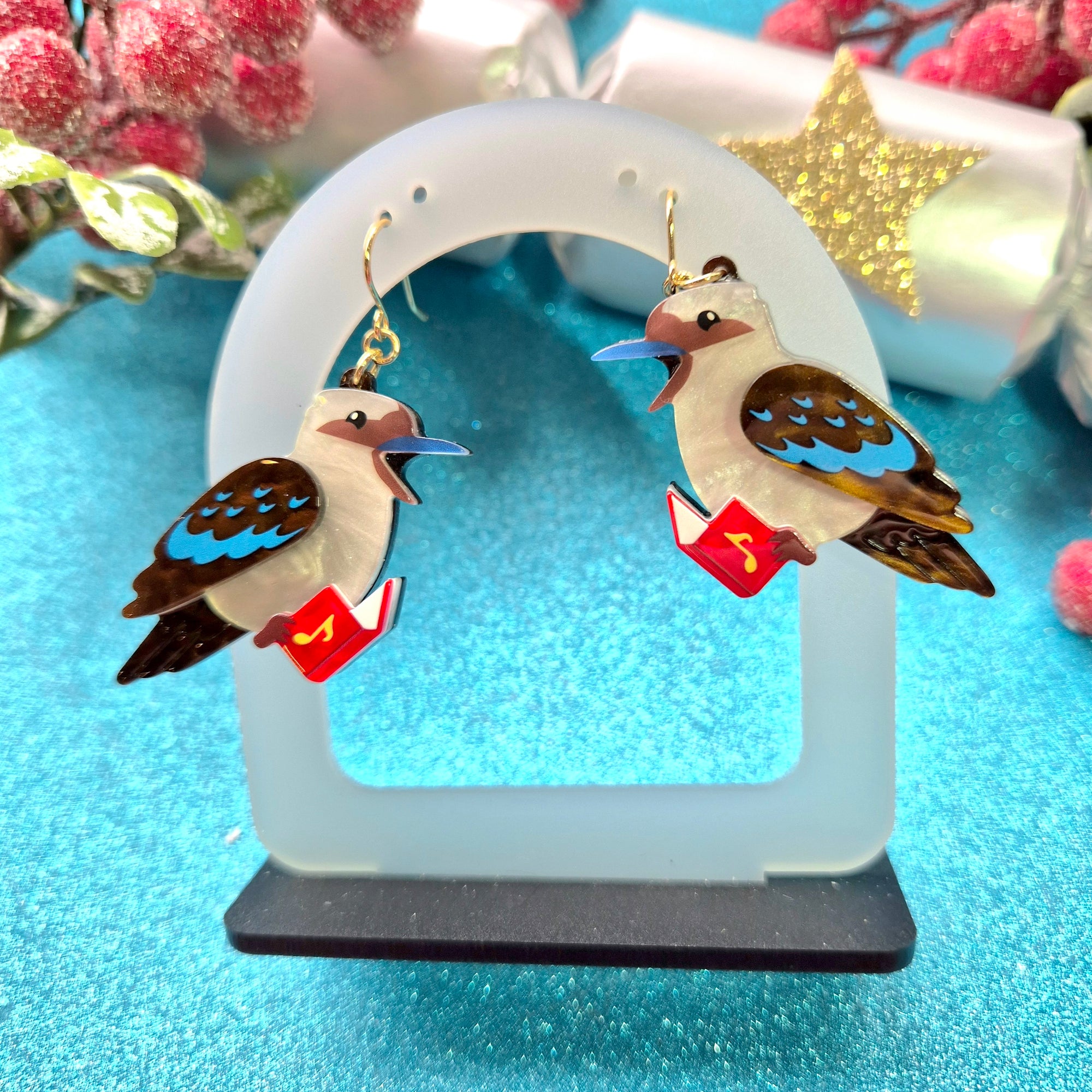 Kip the Kookaburra Drop Earrings by Erstwilder