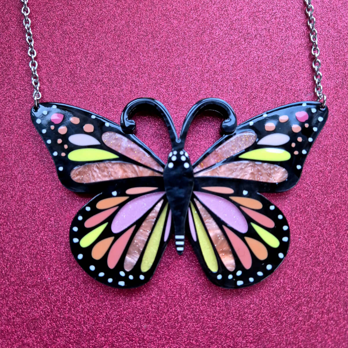 Erstwilder x Pete Cromer Magnificent Monarch Butterfly Necklace 