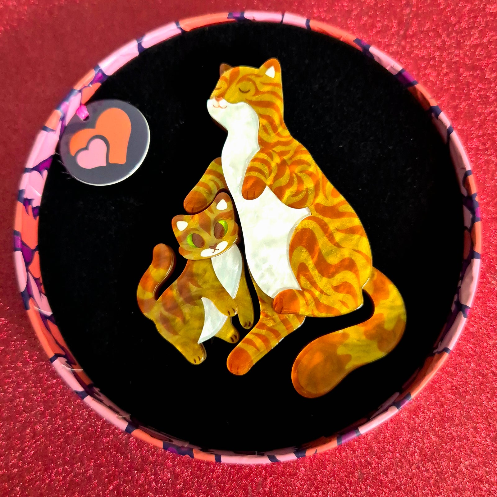 Purrfect Harmony Duo Brooch Set by Erstwilder