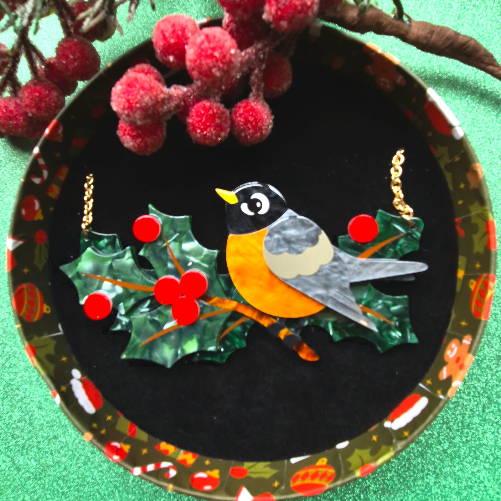 Ruby the Robin Necklace by Erstwilder