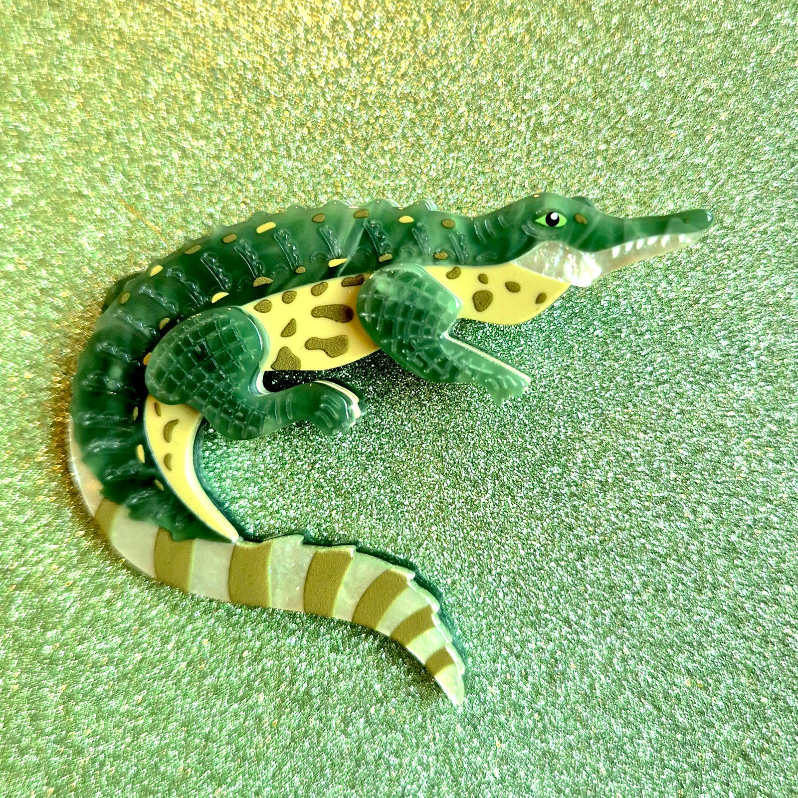 Siamese Crocodile Brooch by Erstwilder