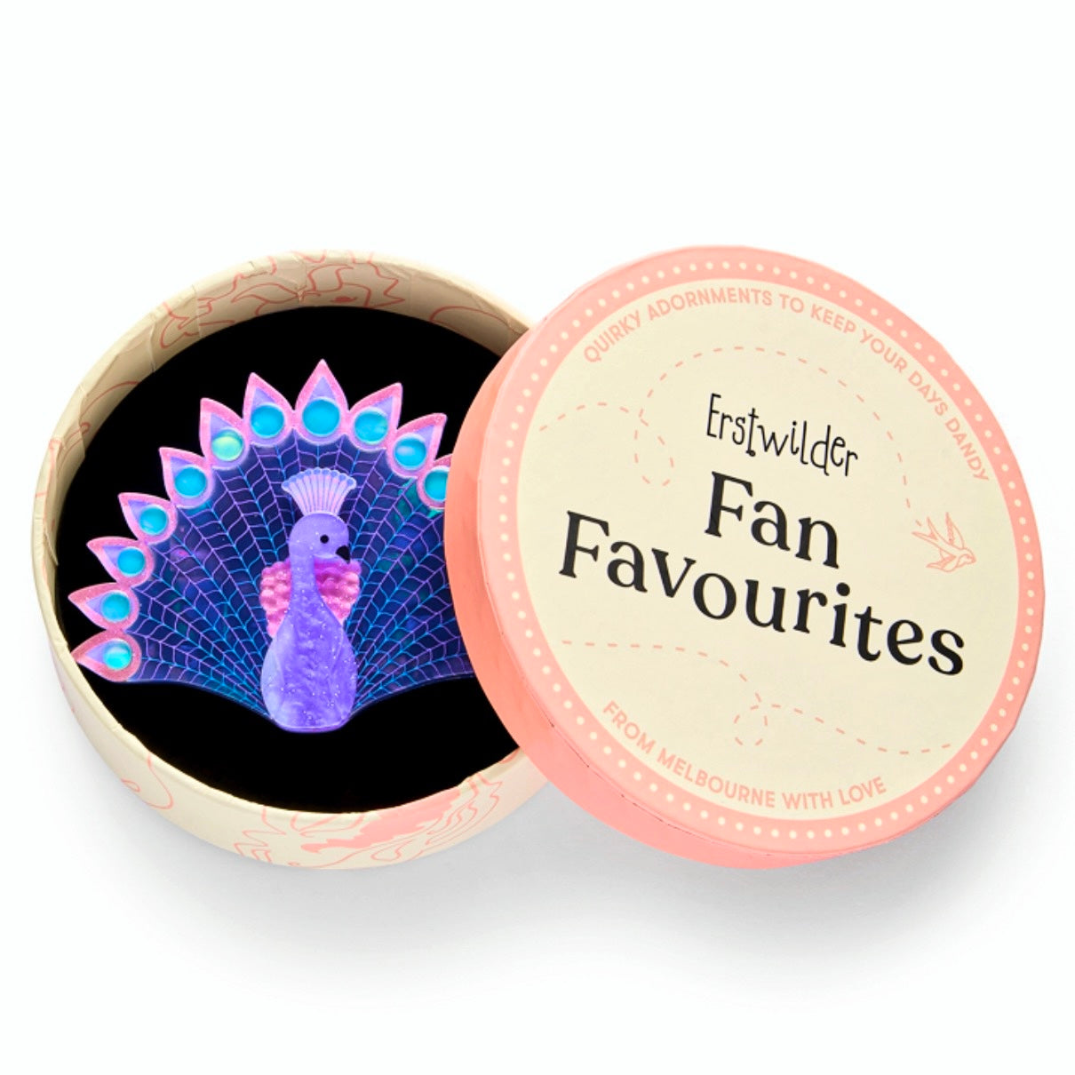 FREE GIFT Stockist Exclusive Penelope Peacock Brooch by Erstwilder