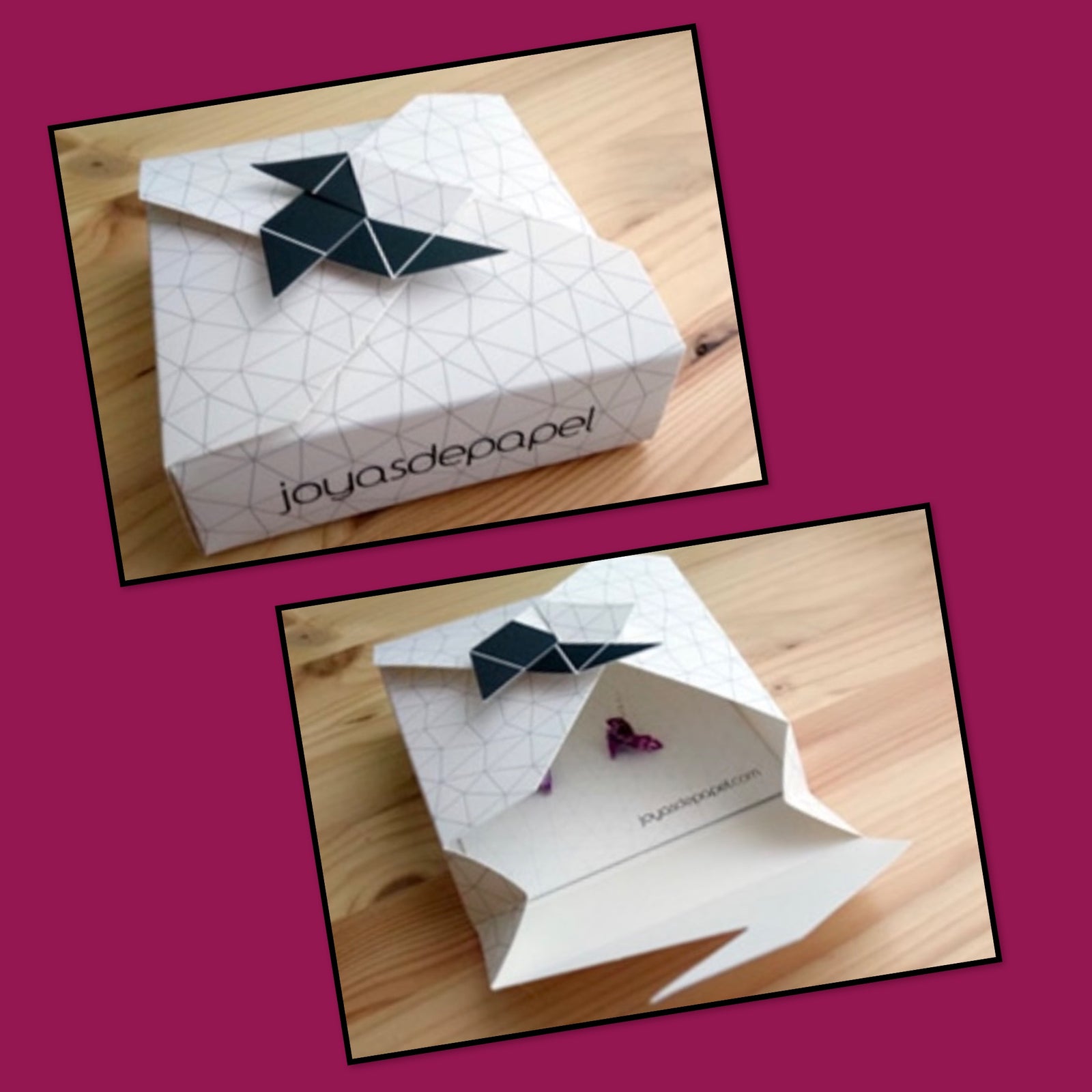 Kimono Brooch (Purple) by Joyas de Papel