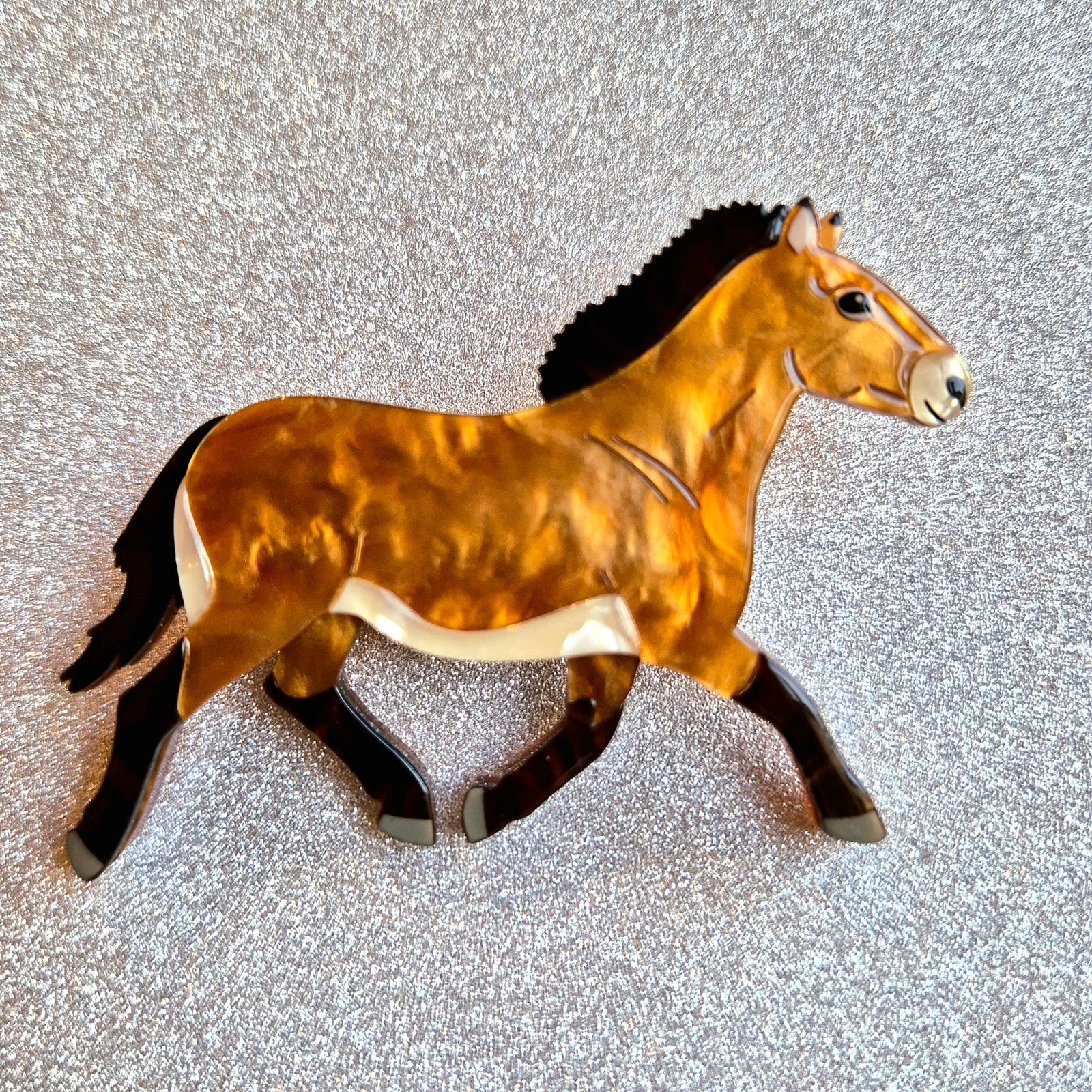 Takhi Wild Horse Brooch by Erstwilder