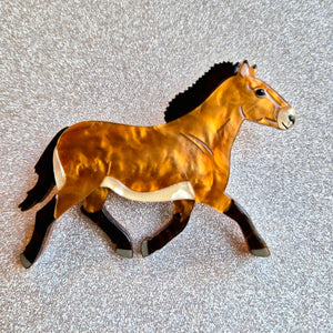 Takhi Wild Horse Brooch by Erstwilder
