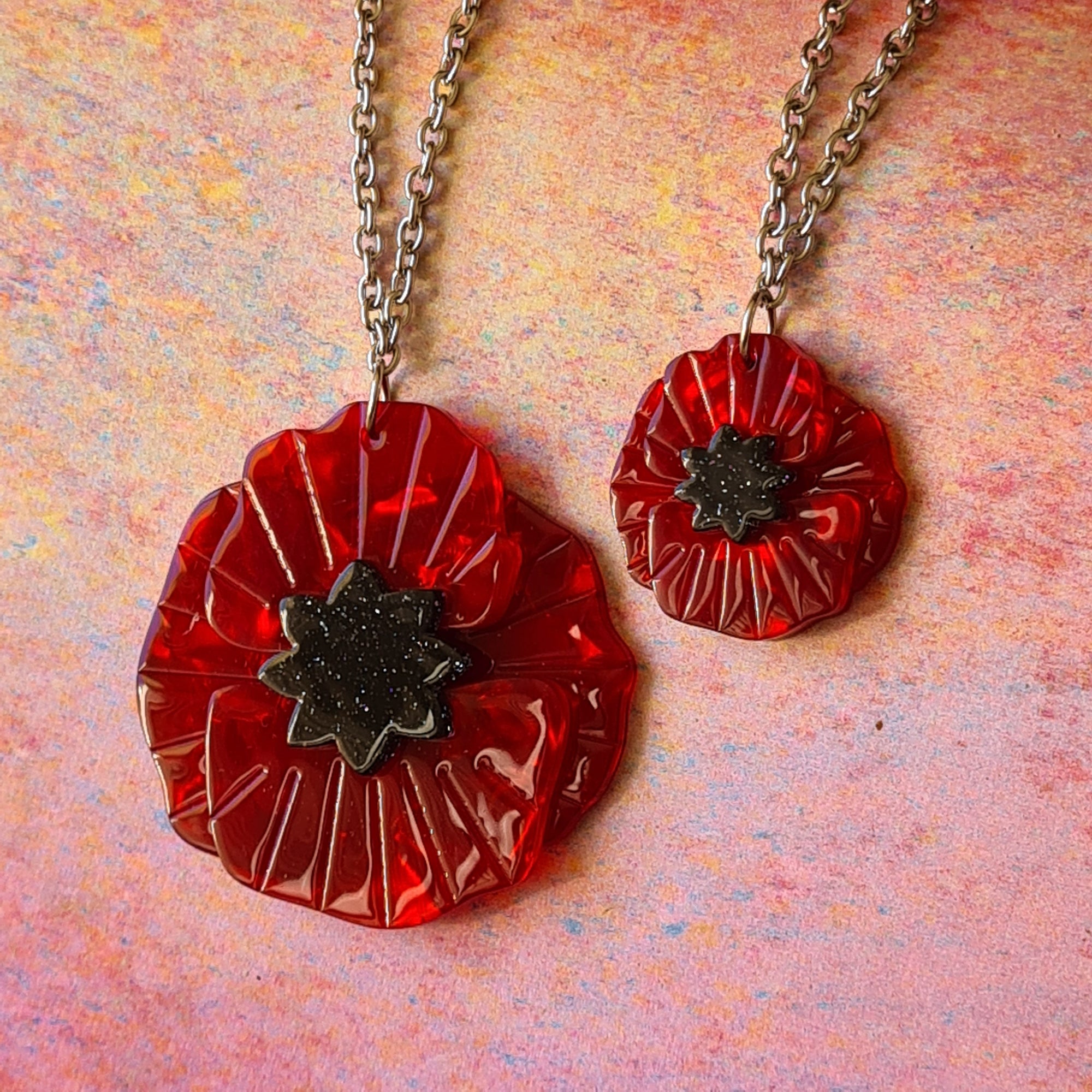 Poppy Field Pendant Necklace (Choose from Large or Mini)  by Erstwilder