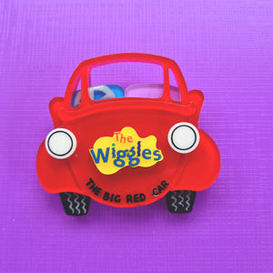 Wiggles The Big Red Car Brooch by Erstwilder