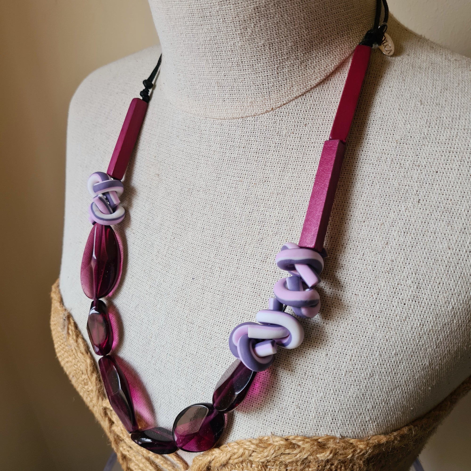 Shades of Purple Shea Necklace by Sylca Designs