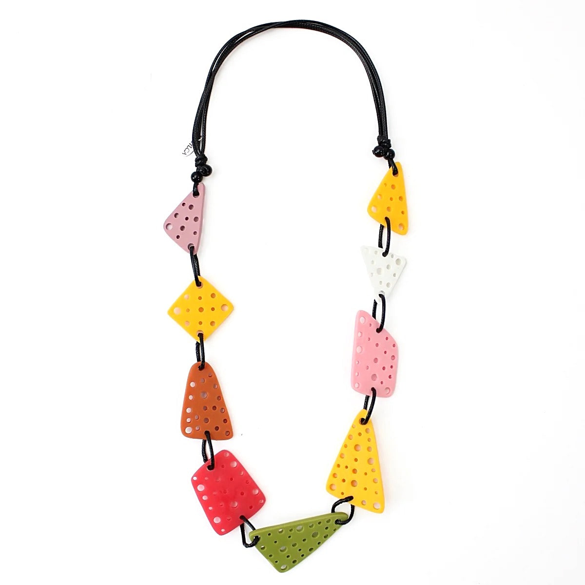 Multi Colour Retro Tanya Necklace by Sylca Designs