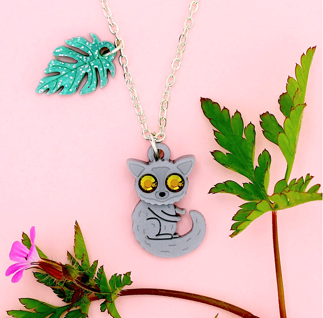 Bush Baby Charm Necklace by Little Moose