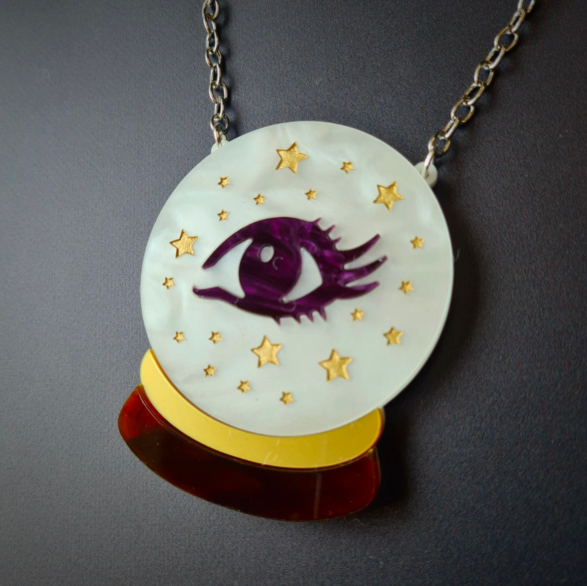 Crystal Ball Necklace by Sugar and Vice