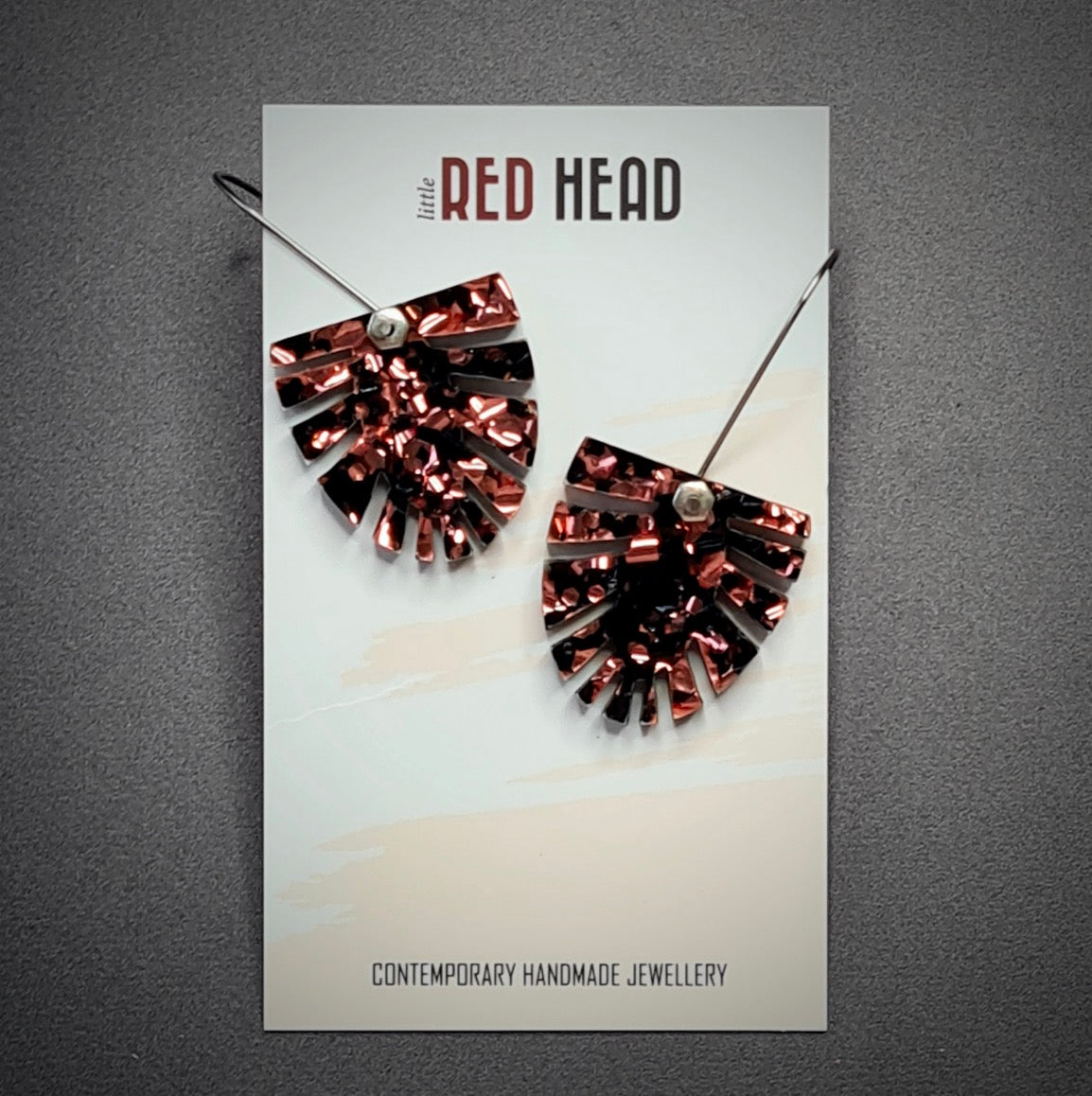Winter Palms Earrings by Little Red Head