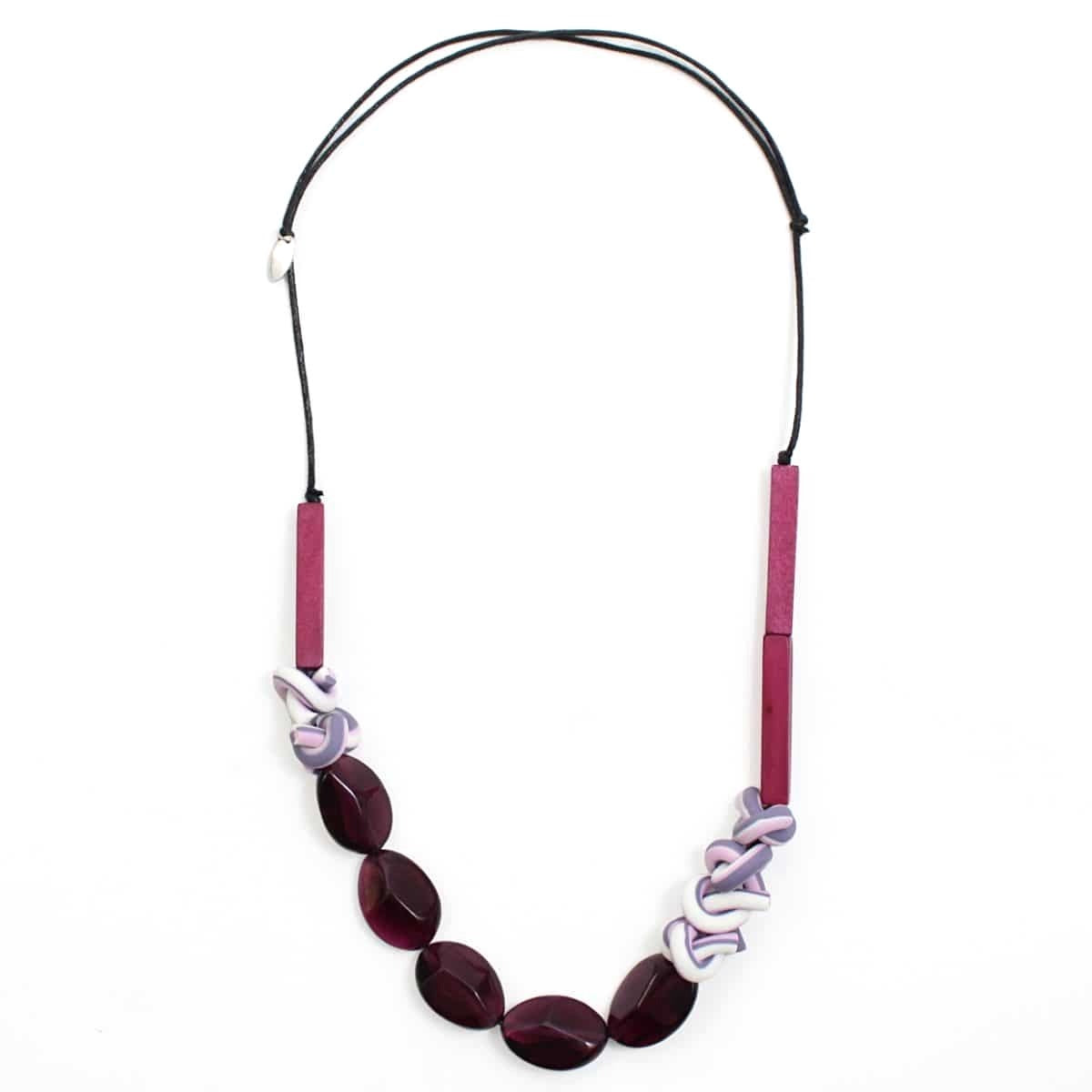 Shades of Purple Shea Necklace by Sylca Designs